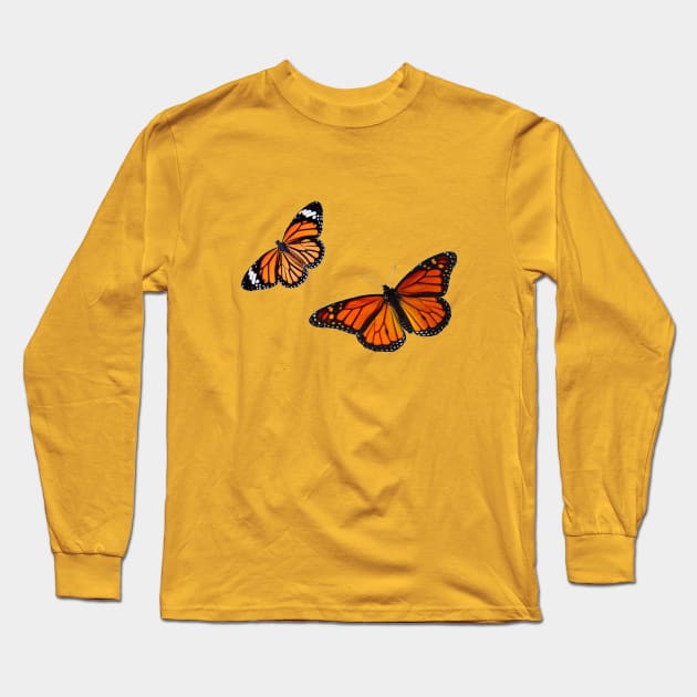 In Flight- Butterflies Long Sleeve T-Shirt by Ragged Eden
